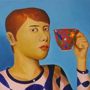 the cup and the saucer/oil on canvas/652*530mm