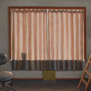 the curtain/oil on canvas/530*652mm