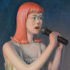 singing in the dark/oil on canvas/1000*803mm