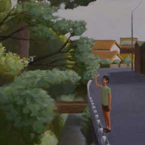 the pathway in front of the studio/oil on canvas/652*652mm