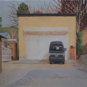 our garage/oil on canvas/455*530mm