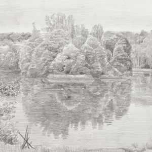 lake/pencil on paper/250*350mm